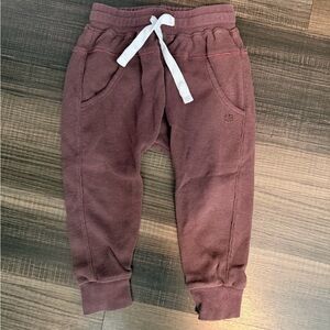 Little Bipsy waffle Kids Maroon Jogger Pants